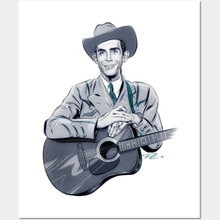 Hank Williams - An illustration by Paul Cemmick Posters and Art